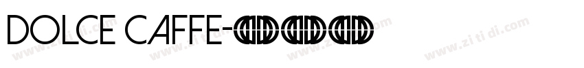 Dolce Caffe字体转换